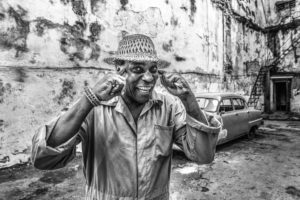 Cuba, Havanna, Man, gesture 'intelligente', Cuba, Havanna, Man, gesture 'intelligente',